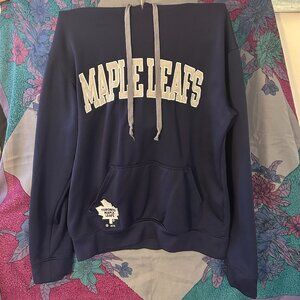 maple leaf blue hoodie small